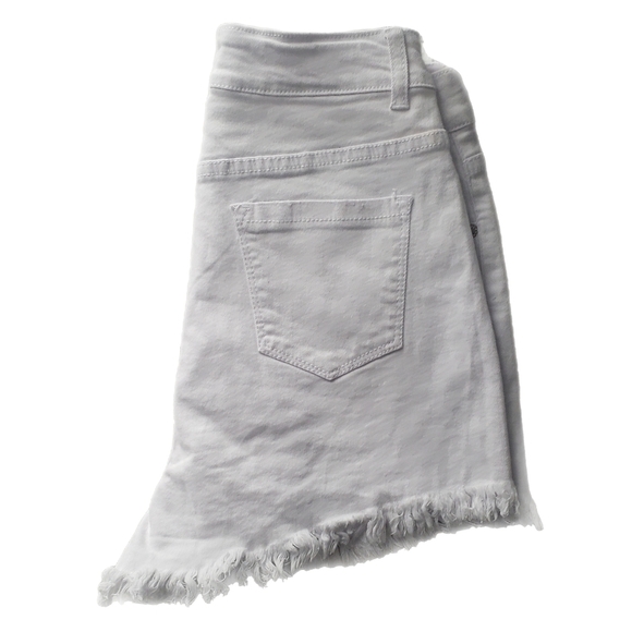 White Frayed Hem Women's Shorts – Size S - Picture 3 of 3